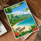 East Timor - Timor-Leste - Travel Poster Vintage Style Wall Art Print