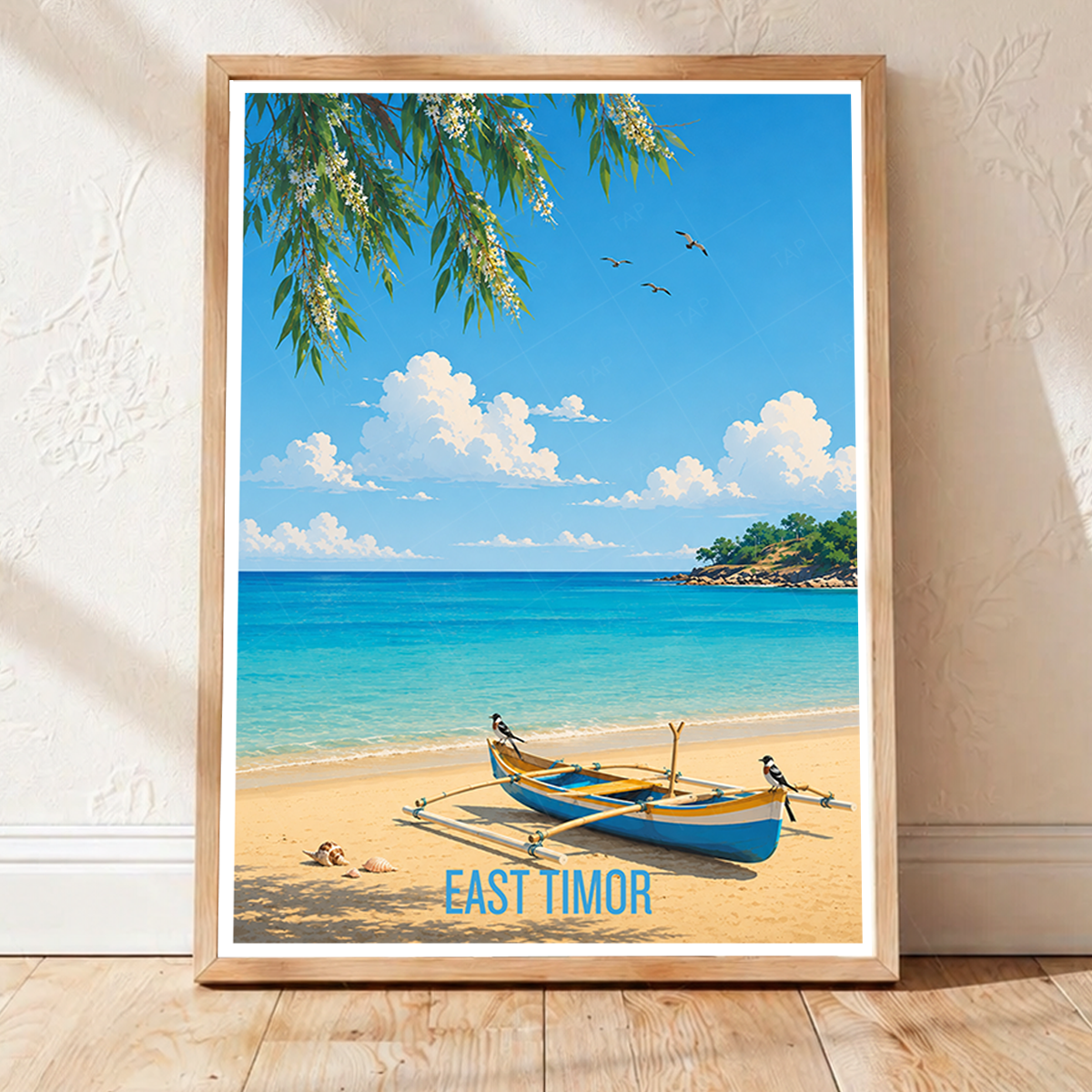 East Timor - Timor-Leste - Travel Poster Vintage Style Wall Art Print