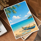 East Timor - Timor-Leste - Travel Poster Vintage Style Wall Art Print