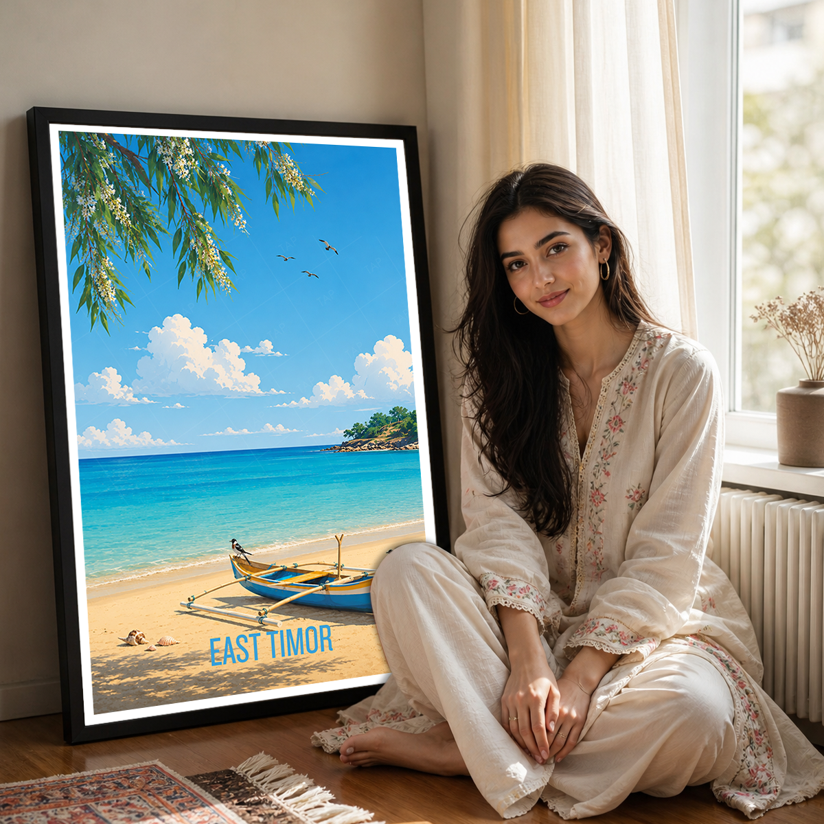 East Timor - Timor-Leste - Travel Poster Vintage Style Wall Art Print