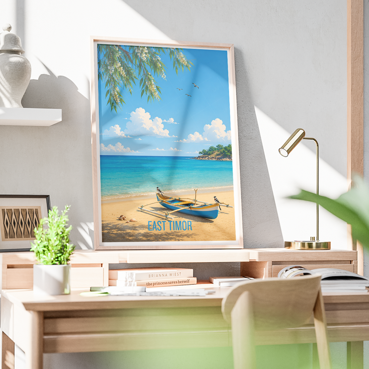 East Timor - Timor-Leste - Travel Poster Vintage Style Wall Art Print