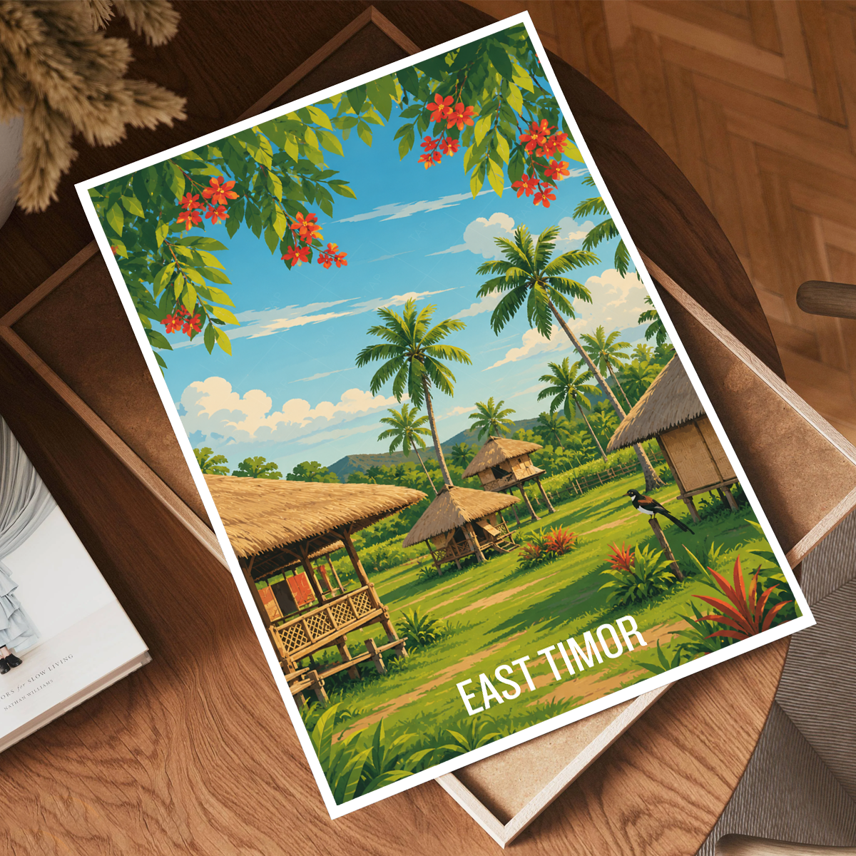 East Timor - Timor-Leste - Travel Poster Vintage Style Wall Art Print