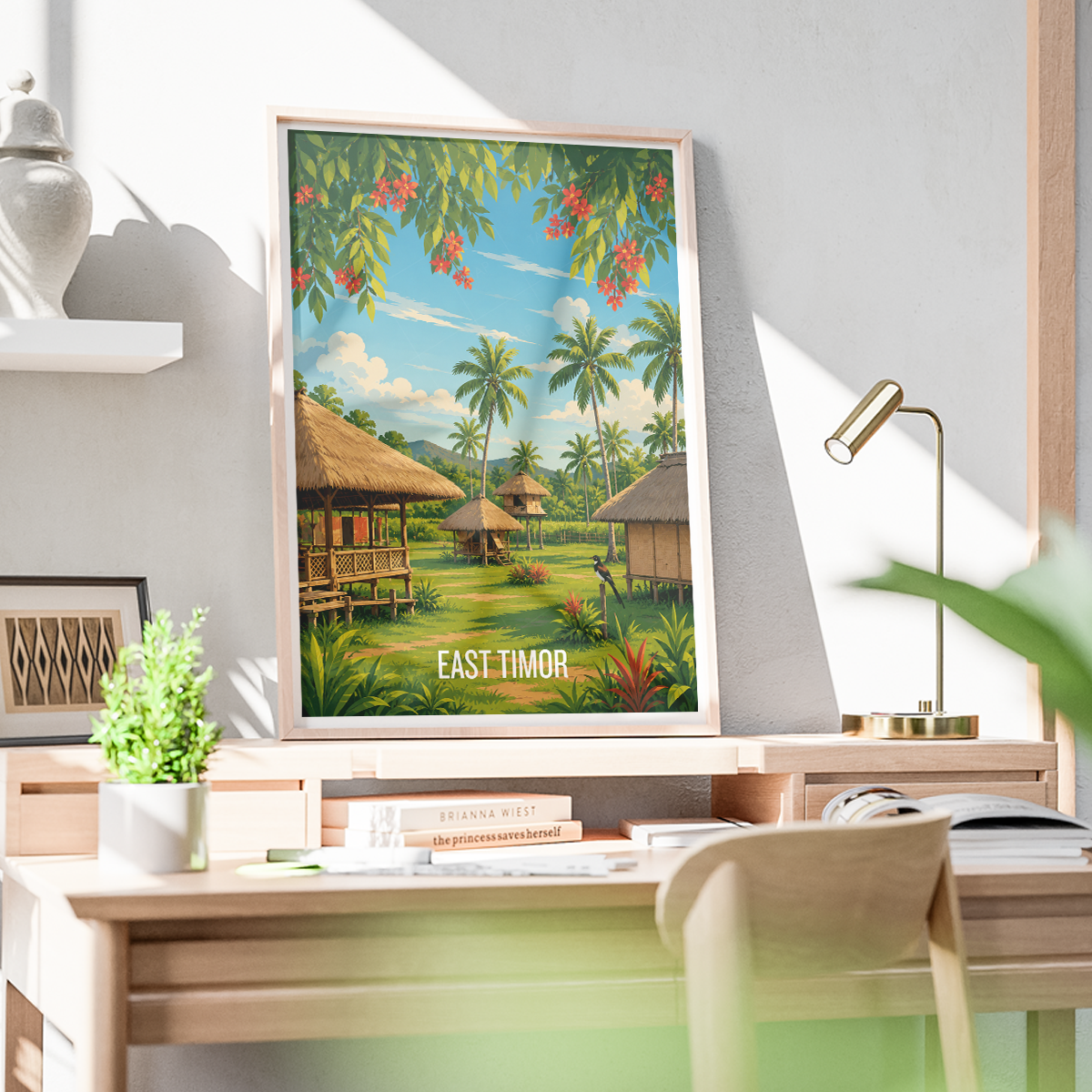East Timor - Timor-Leste - Travel Poster Vintage Style Wall Art Print