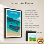 Jaco Island - Timor-Leste - Travel Poster Vintage Style Wall Art Print