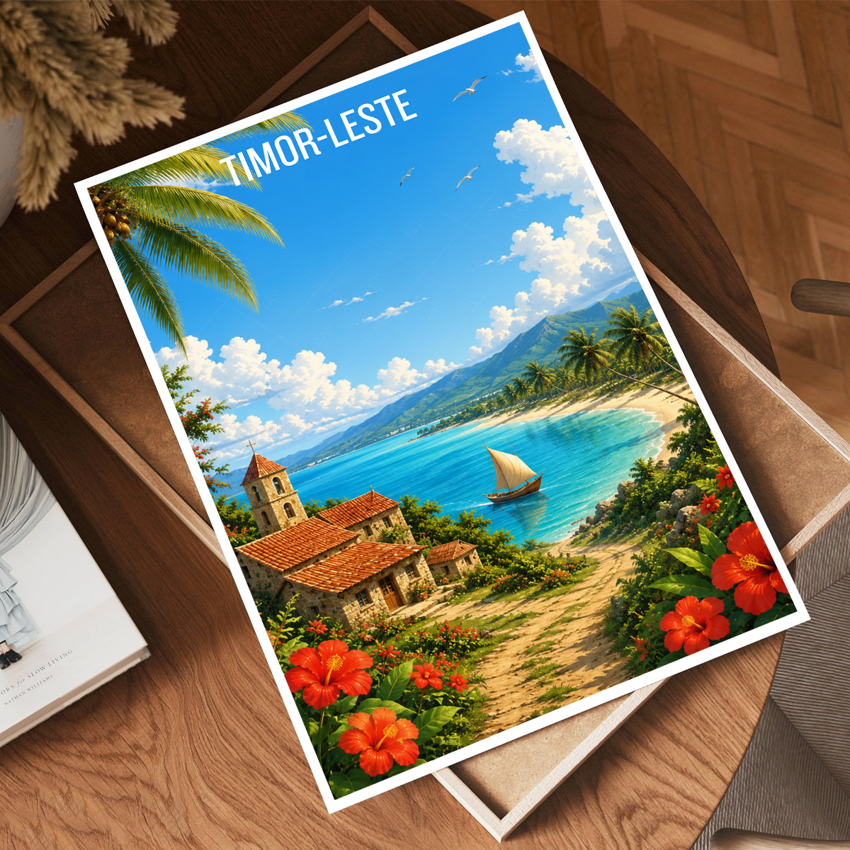 Timor-Leste - Travel Poster Vintage Style Wall Art Print