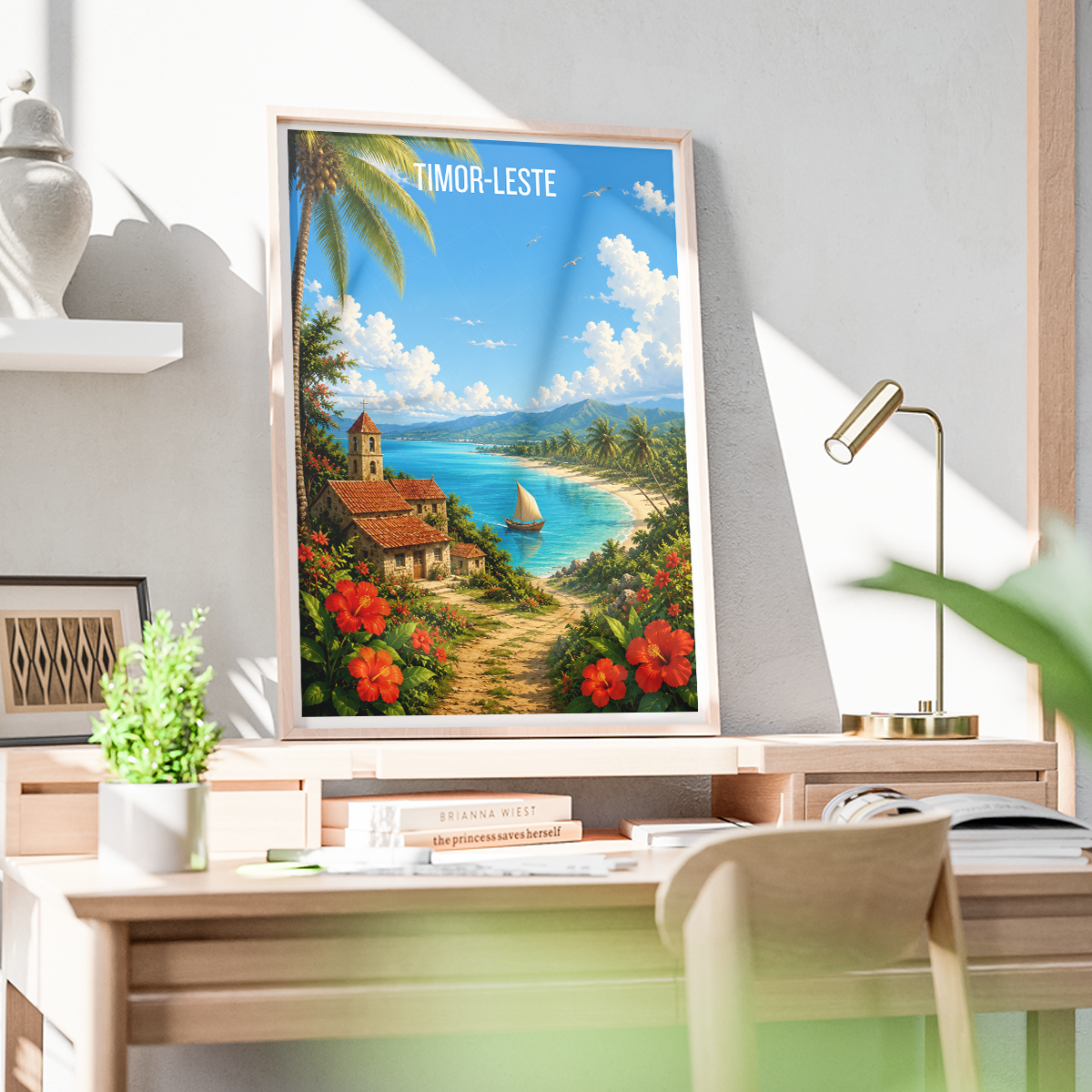Timor-Leste - Travel Poster Vintage Style Wall Art Print