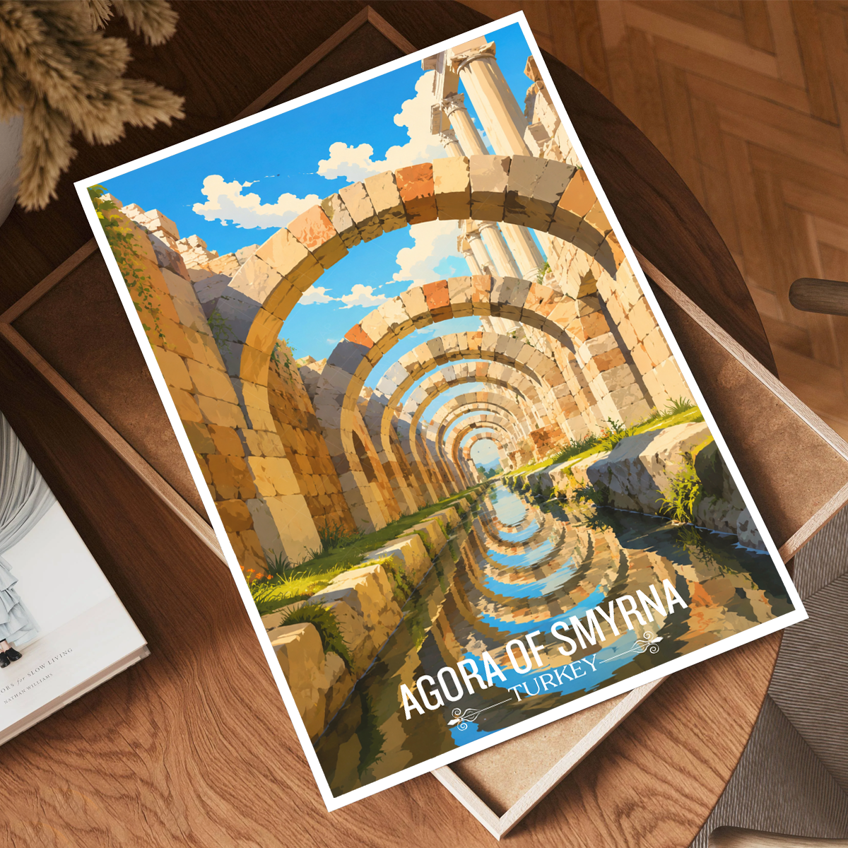 Agore of Smyrna - Turkey - Travel Art Wall Deco Poster Print - Art Print - Travel Art Poster