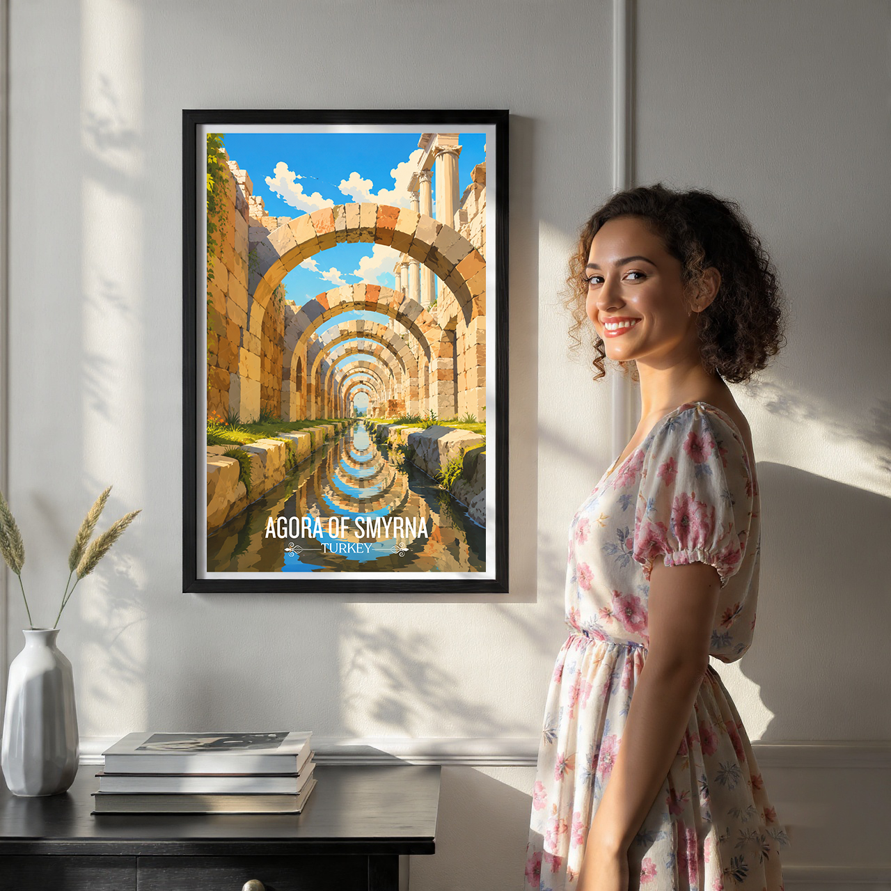 Agore of Smyrna - Turkey - Travel Art Wall Deco Poster Print - Art Print - Travel Art Poster