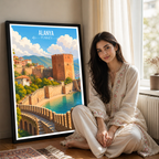 Alanya - Turkey - Travel Art Wall Deco Poster Print - Art Print - Travel Art Poster