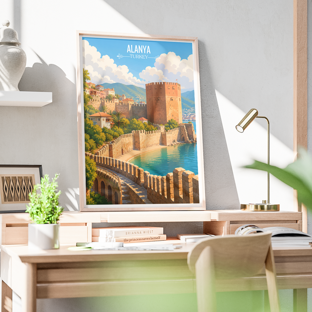 Alanya - Turkey - Travel Art Wall Deco Poster Print - Art Print - Travel Art Poster