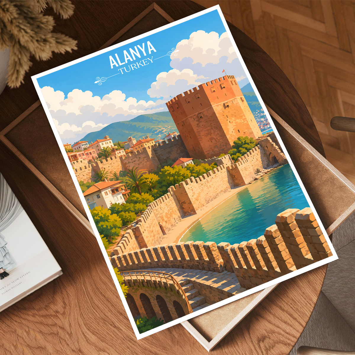 Alanya - Turkey - Travel Art Wall Deco Poster Print - Art Print - Travel Art Poster