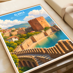 Alanya - Turkey - Travel Art Wall Deco Poster Print - Art Print - Travel Art Poster