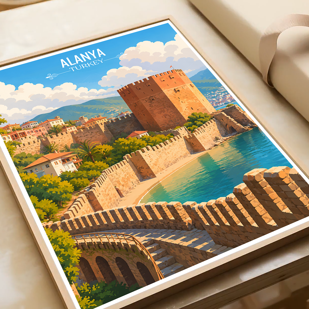 Alanya - Turkey - Travel Art Wall Deco Poster Print - Art Print - Travel Art Poster