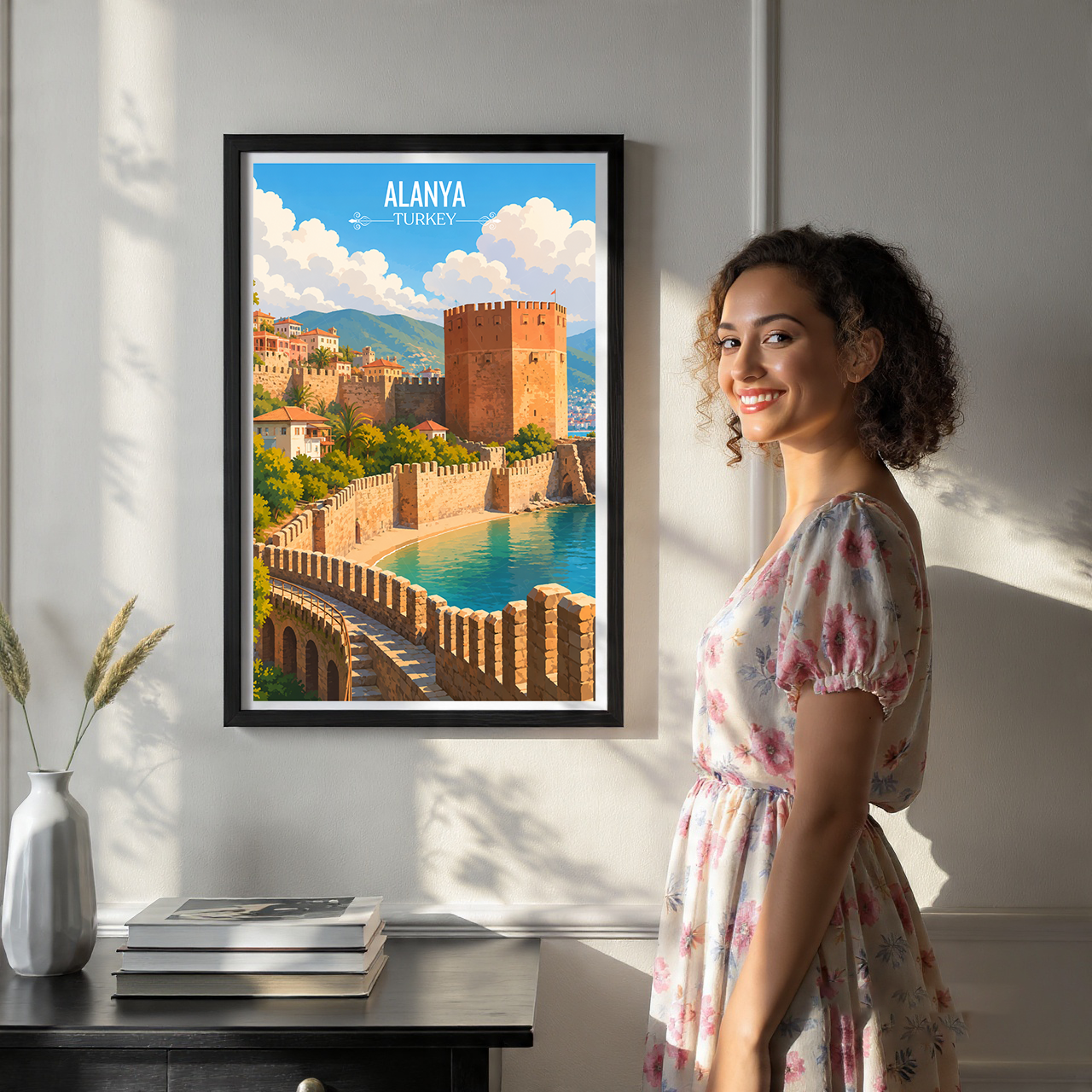 Alanya - Turkey - Travel Art Wall Deco Poster Print - Art Print - Travel Art Poster
