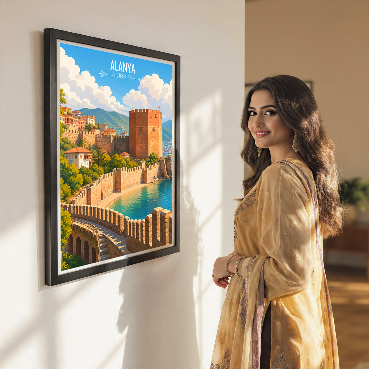 Alanya - Turkey - Travel Art Wall Deco Poster Print - Art Print - Travel Art Poster