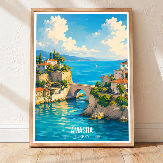 Amasra - Turkey - Travel Art Wall Deco Poster Print - Art Print - Travel Art Poster