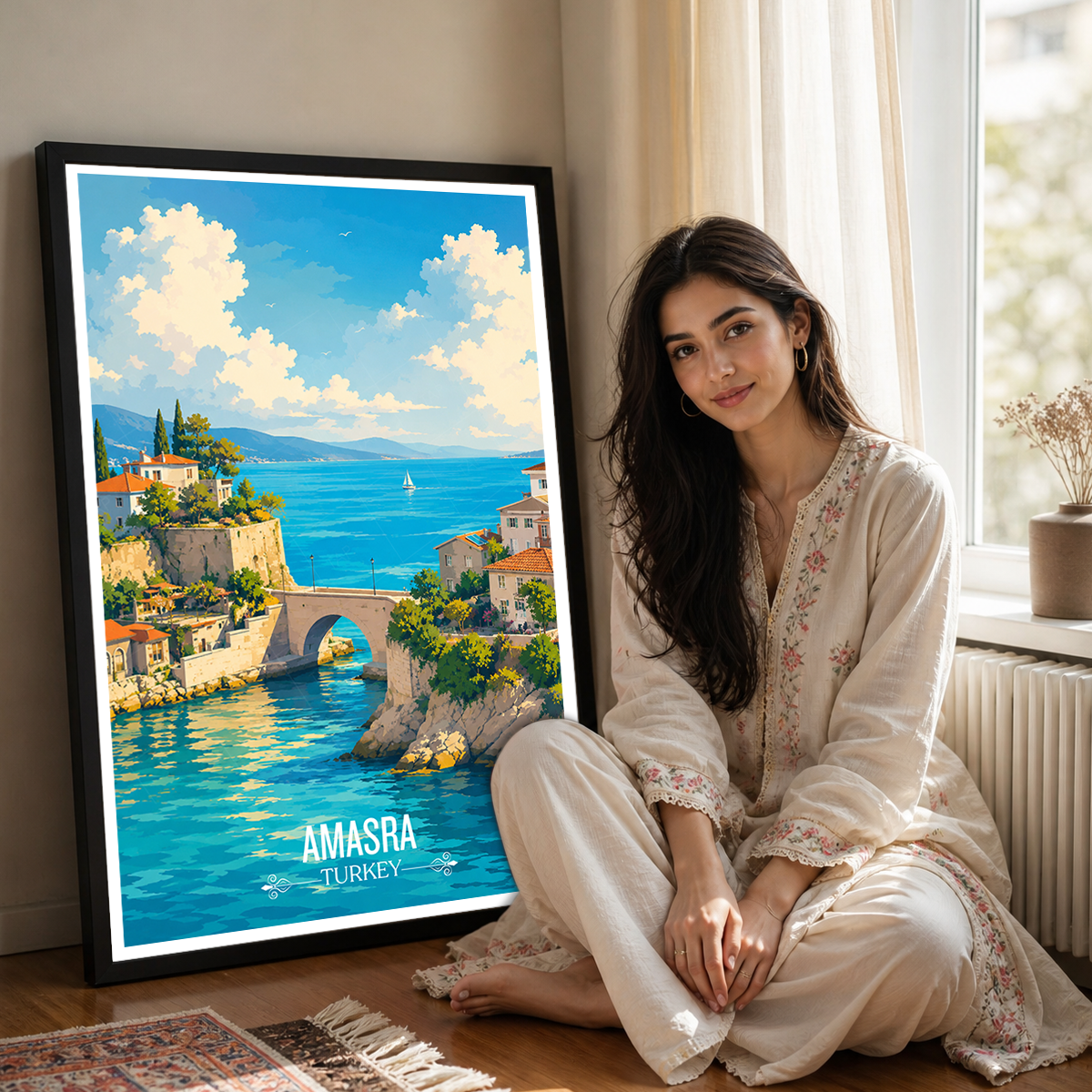 Amasra - Turkey - Travel Art Wall Deco Poster Print - Art Print - Travel Art Poster