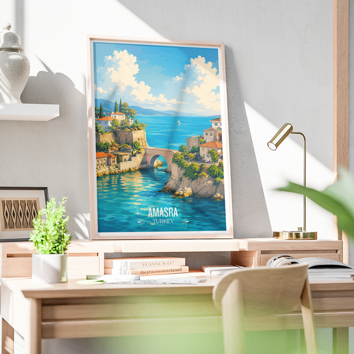 Amasra - Turkey - Travel Art Wall Deco Poster Print - Art Print - Travel Art Poster