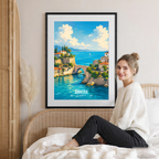 Amasra - Turkey - Travel Art Wall Deco Poster Print - Art Print - Travel Art Poster