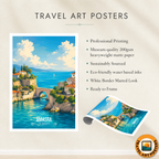 Amasra - Turkey - Travel Art Wall Deco Poster Print - Art Print - Travel Art Poster