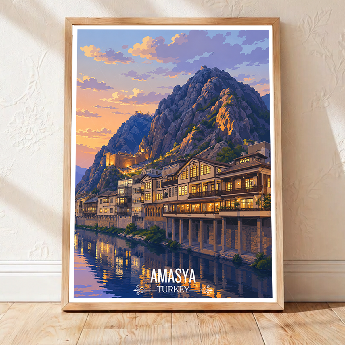 Amasya - Turkey - Travel Art Wall Deco Poster Print - Art Print - Travel Art Poster