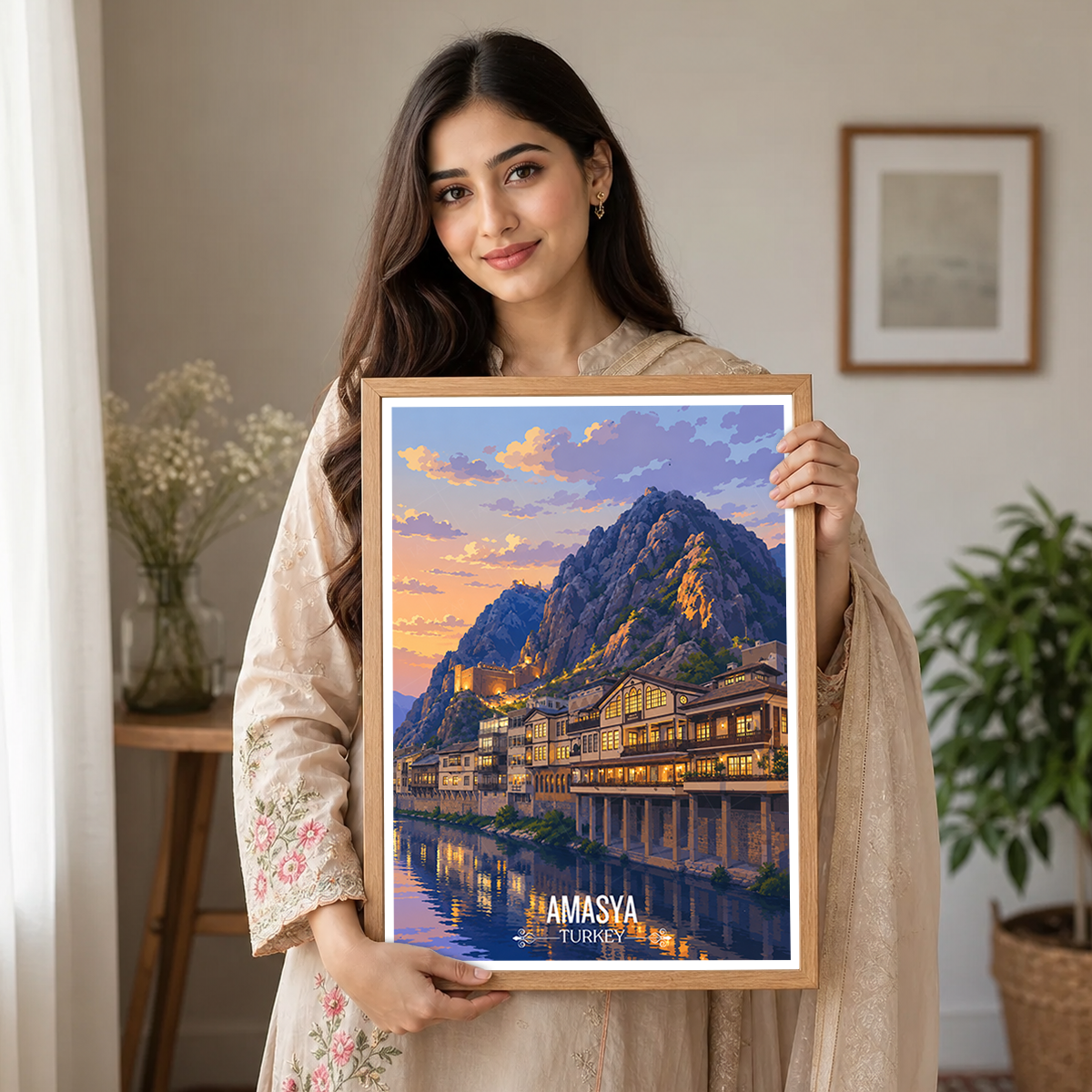 Amasya - Turkey - Travel Art Wall Deco Poster Print - Art Print - Travel Art Poster