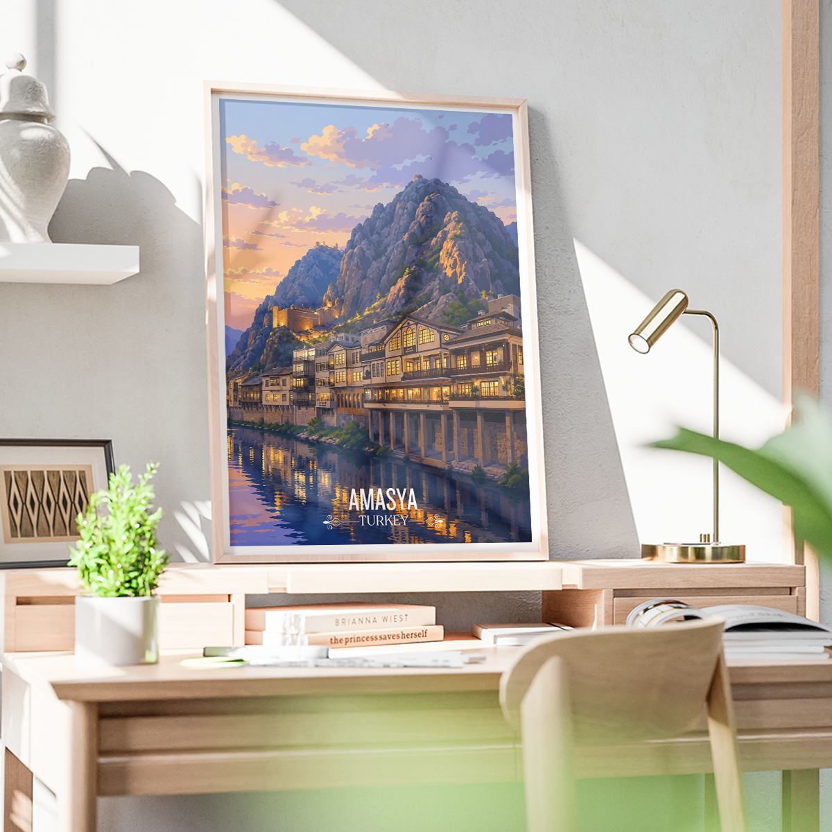 Amasya - Turkey - Travel Art Wall Deco Poster Print - Art Print - Travel Art Poster