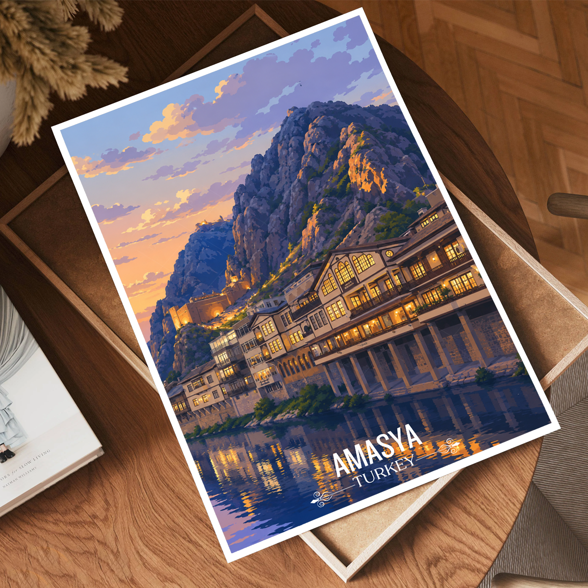 Amasya - Turkey - Travel Art Wall Deco Poster Print - Art Print - Travel Art Poster