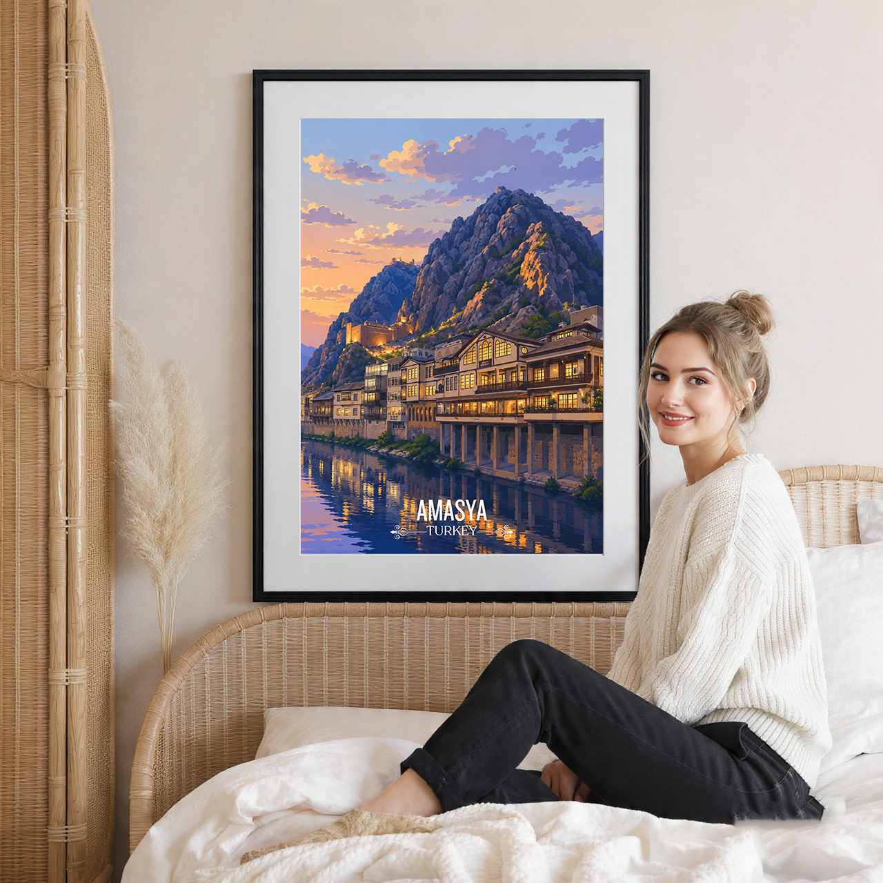 Amasya - Turkey - Travel Art Wall Deco Poster Print - Art Print - Travel Art Poster