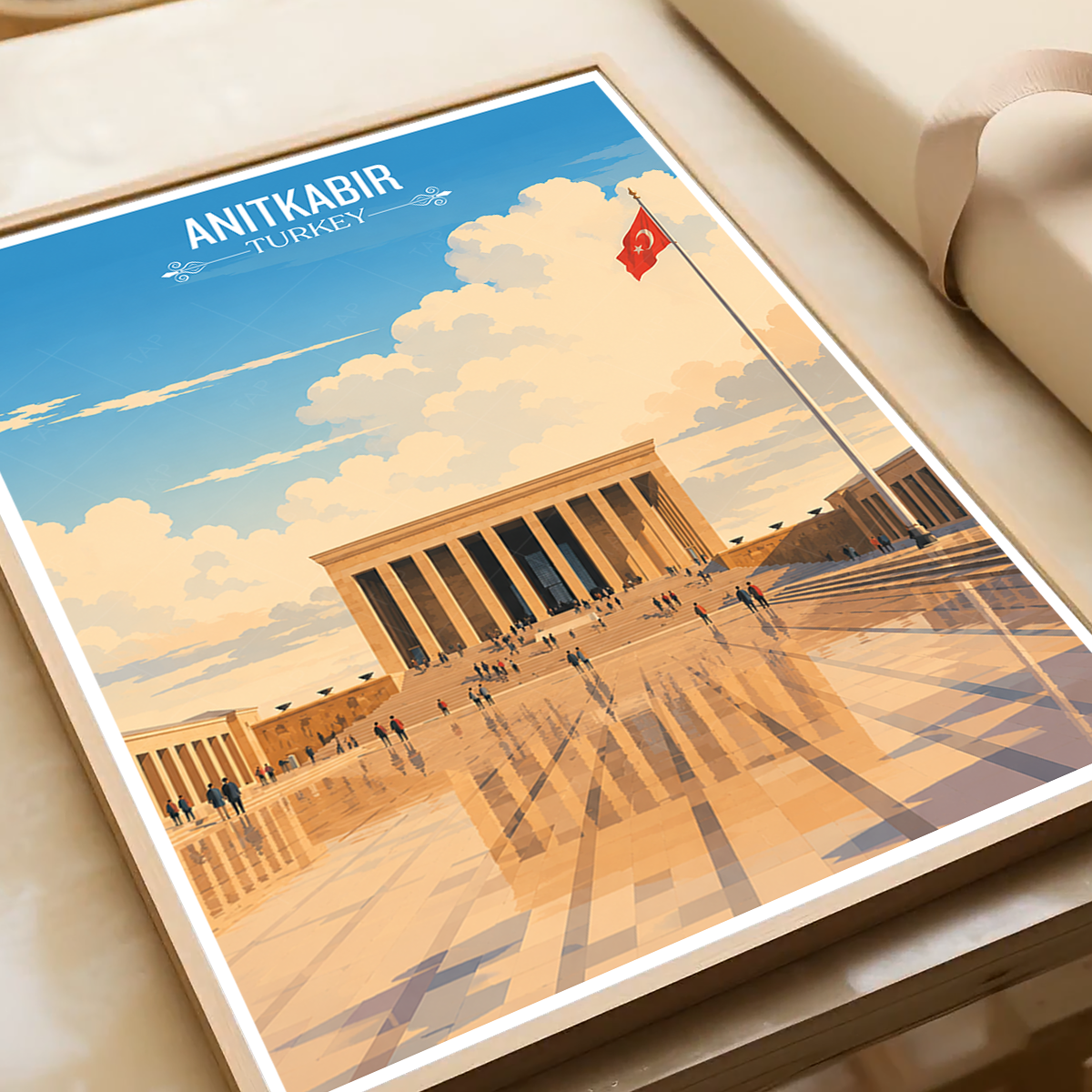 Anitkabir - Turkey - Travel Art Wall Deco Poster Print - Art Print - Travel Art Poster