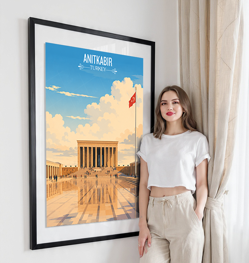 Anitkabir - Turkey - Travel Art Wall Deco Poster Print - Art Print - Travel Art Poster