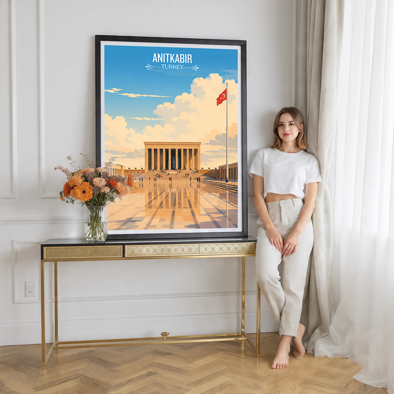 Anitkabir - Turkey - Travel Art Wall Deco Poster Print - Art Print - Travel Art Poster