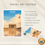 Anitkabir - Turkey - Travel Art Wall Deco Poster Print - Art Print - Travel Art Poster