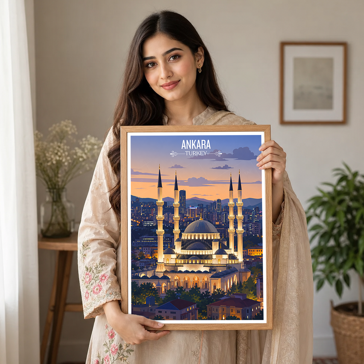 Ankara - Turkey - Travel Art Wall Deco Poster Print - Art Print - Travel Art Poster