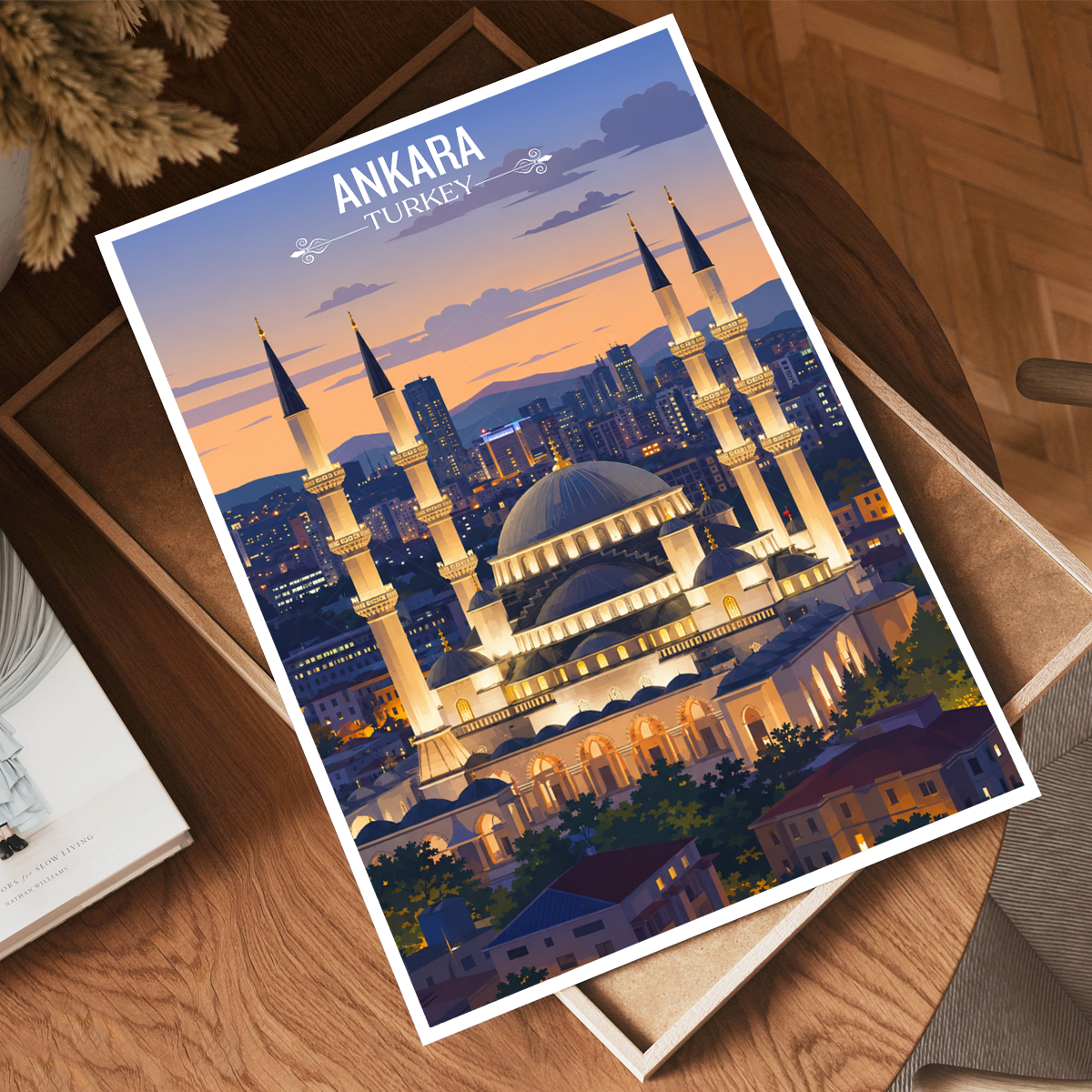 Ankara - Turkey - Travel Art Wall Deco Poster Print - Art Print - Travel Art Poster