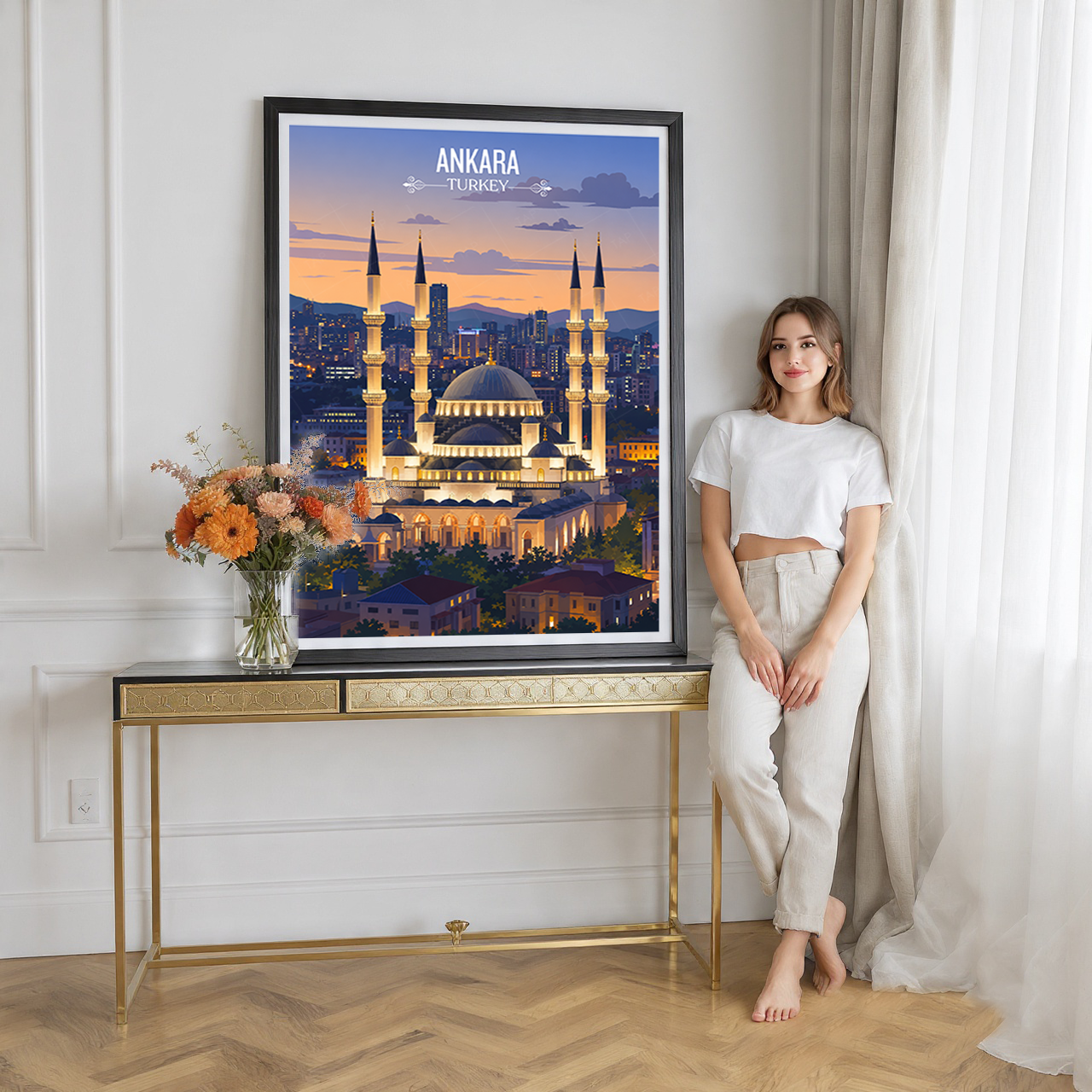 Ankara - Turkey - Travel Art Wall Deco Poster Print - Art Print - Travel Art Poster