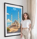 Angora - Turkey - Travel Art Wall Deco Poster Print - Art Print - Travel Art Poster