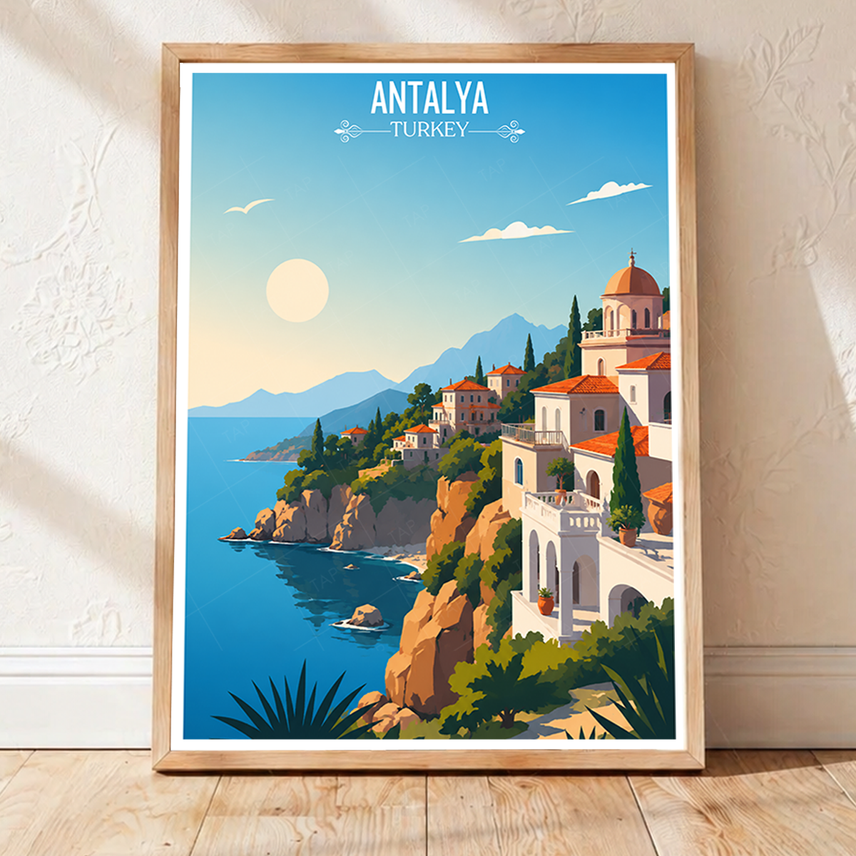 Antalya - Turkey - Travel Art Wall Deco Poster Print - Art Print - Travel Art Poster