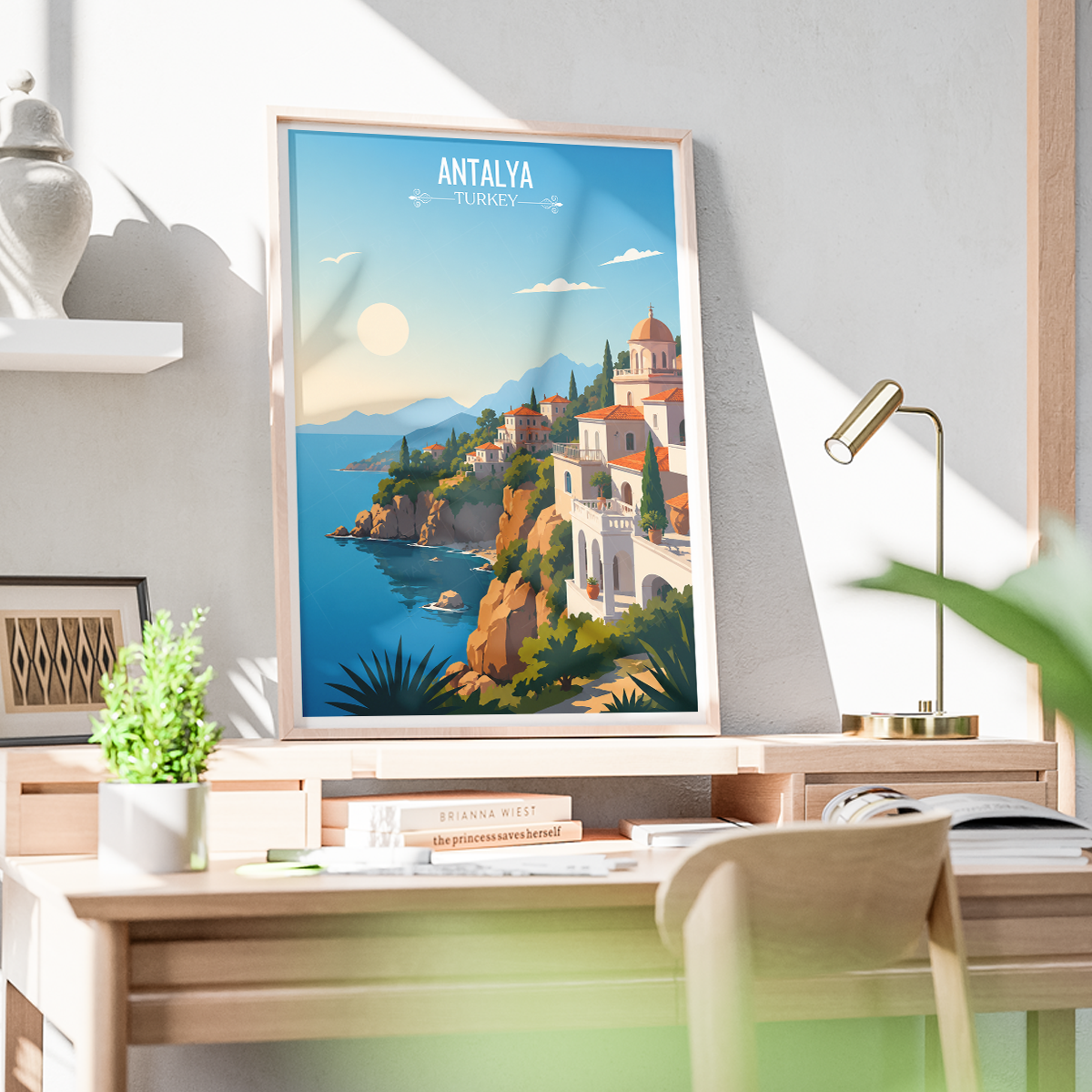 Antalya - Turkey - Travel Art Wall Deco Poster Print - Art Print - Travel Art Poster
