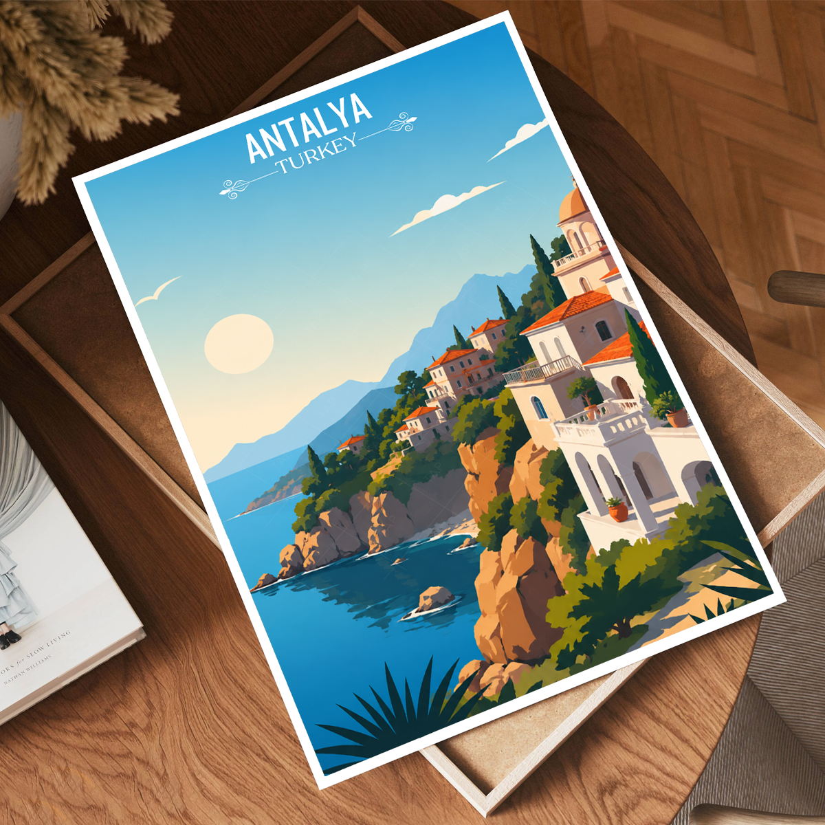 Antalya - Turkey - Travel Art Wall Deco Poster Print - Art Print - Travel Art Poster