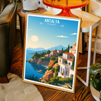 Antalya - Turkey - Travel Art Wall Deco Poster Print - Art Print - Travel Art Poster