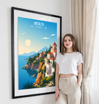 Antalya - Turkey - Travel Art Wall Deco Poster Print - Art Print - Travel Art Poster