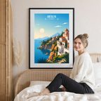 Antalya - Turkey - Travel Art Wall Deco Poster Print - Art Print - Travel Art Poster