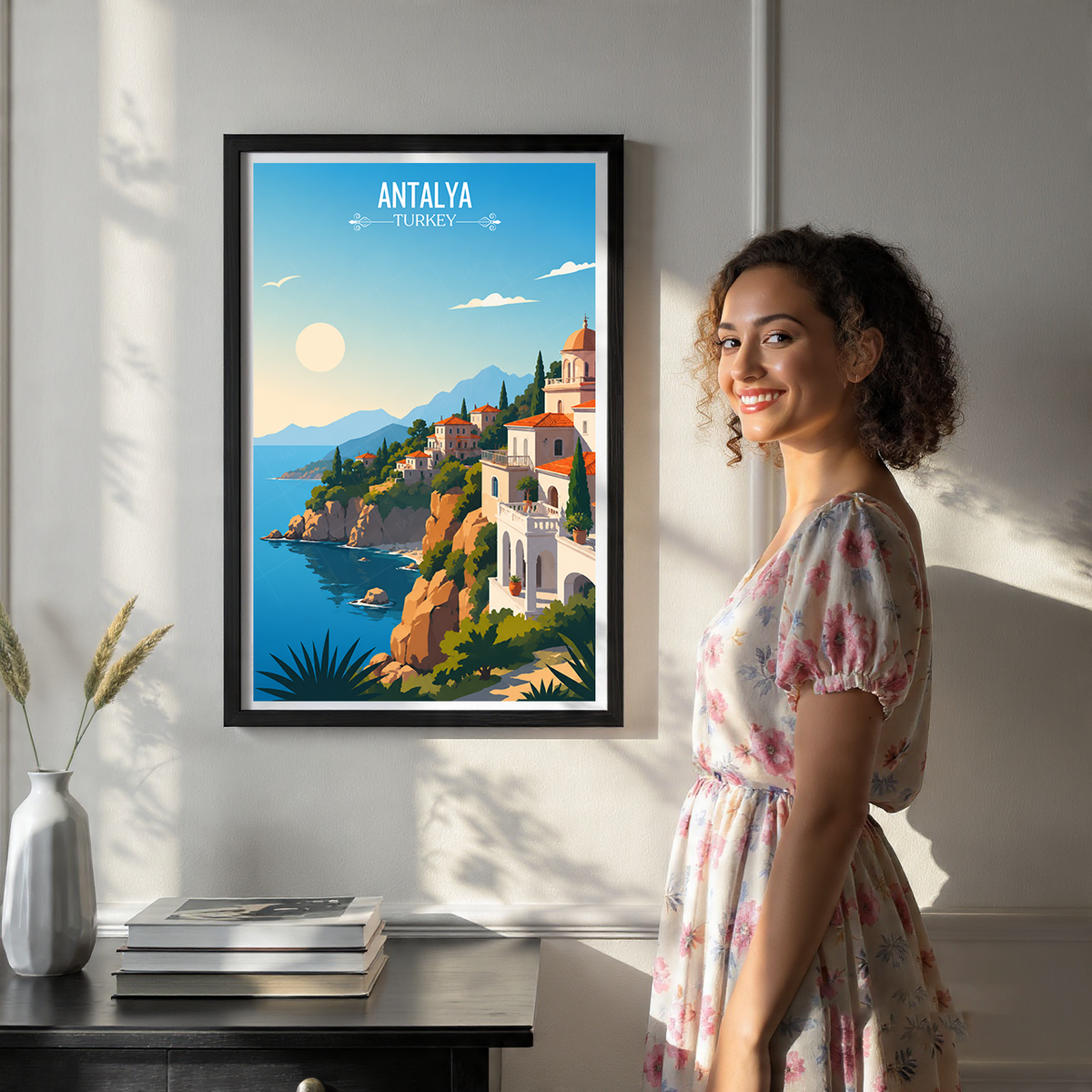 Antalya - Turkey - Travel Art Wall Deco Poster Print - Art Print - Travel Art Poster