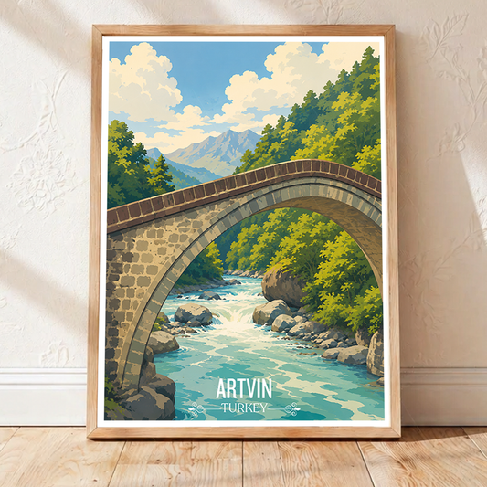 Artvin - Turkey - Travel Art Wall Deco Poster Print - Art Print - Travel Art Poster