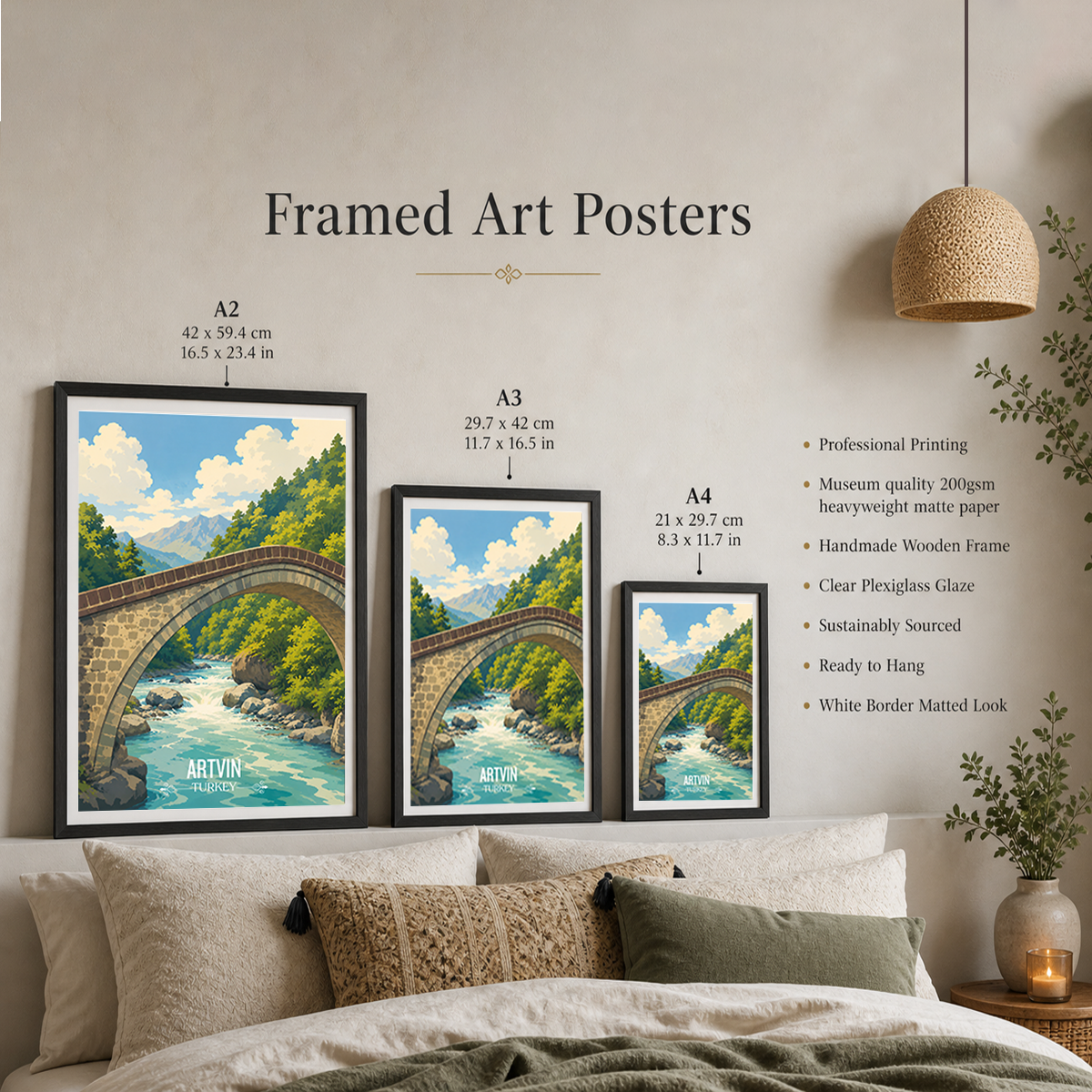 Artvin - Turkey - Travel Art Wall Deco Poster Print - Art Print - Travel Art Poster