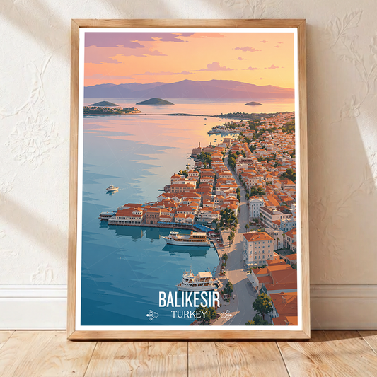 Balikesir - Turkey - Travel Art Wall Deco Poster Print - Art Print - Travel Art Poster