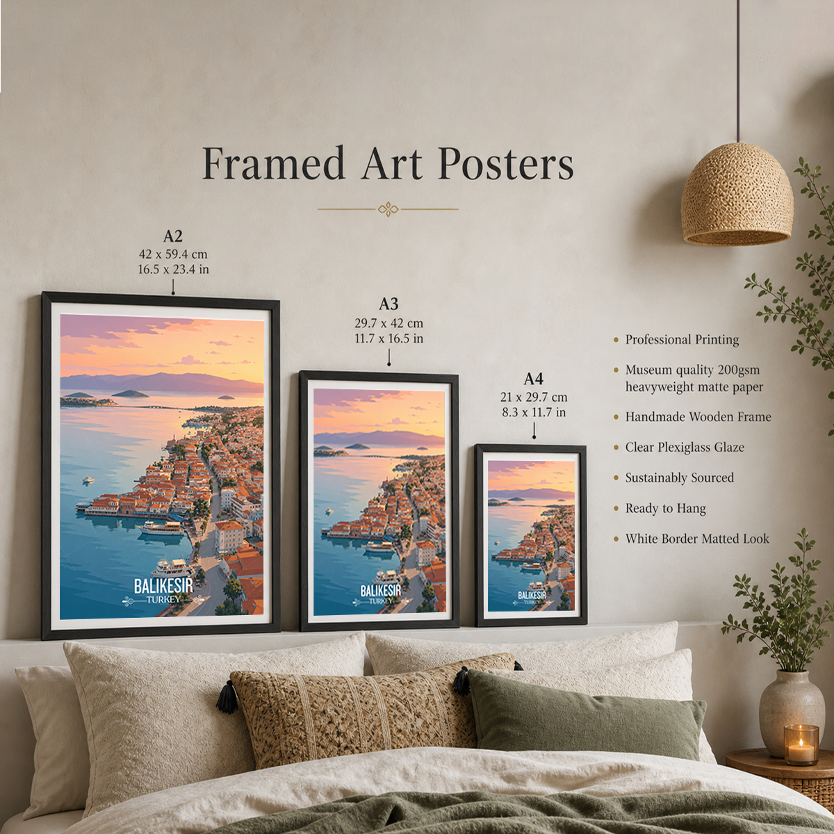Balikesir - Turkey - Travel Art Wall Deco Poster Print - Art Print - Travel Art Poster
