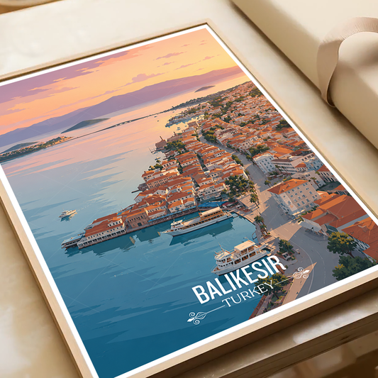 Balikesir - Turkey - Travel Art Wall Deco Poster Print - Art Print - Travel Art Poster