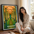 Basilica Cistern - Turkey - Travel Art Wall Deco Poster Print - Art Print - Travel Art Poster